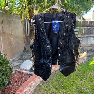 Tribe America 100% genuine leather vest
